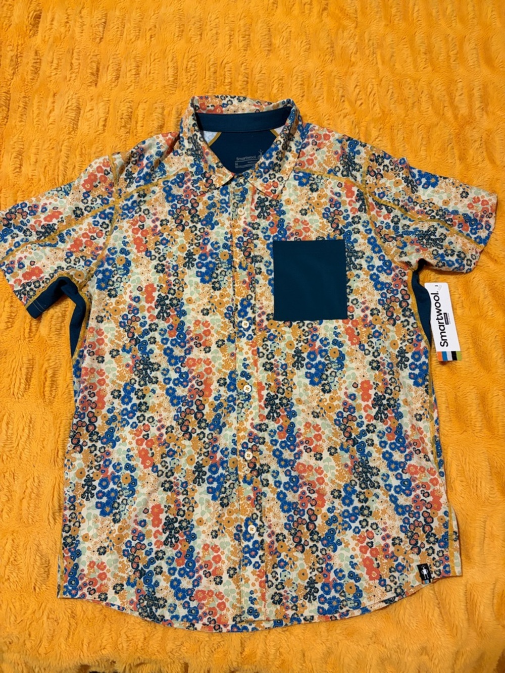 🆕 Smartwool Men's Everyday Short Sleeve Button Down - Medium